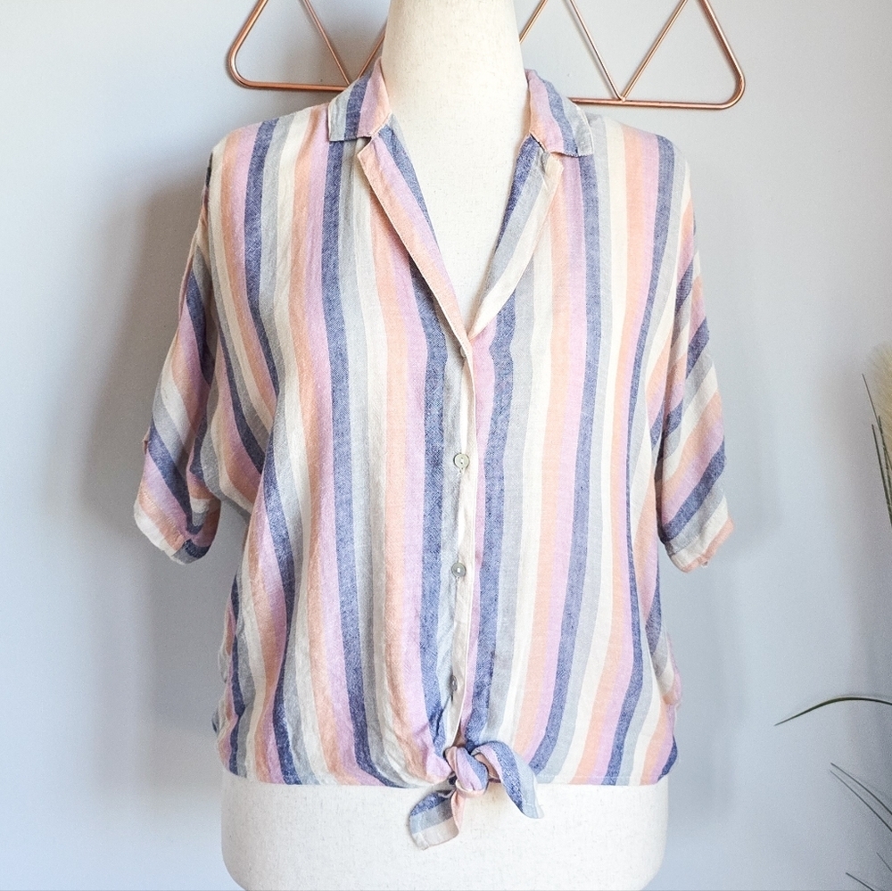 Rails, New, Marley Mandalay Stripe Button Front L… - image 2